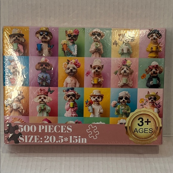 Colorful Dog  Jigsaw Puzzle 500 Pieces - Picture 7 of 8